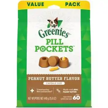Pill Pockets Capsule Size Dog Treats Pb - 15.8-oz