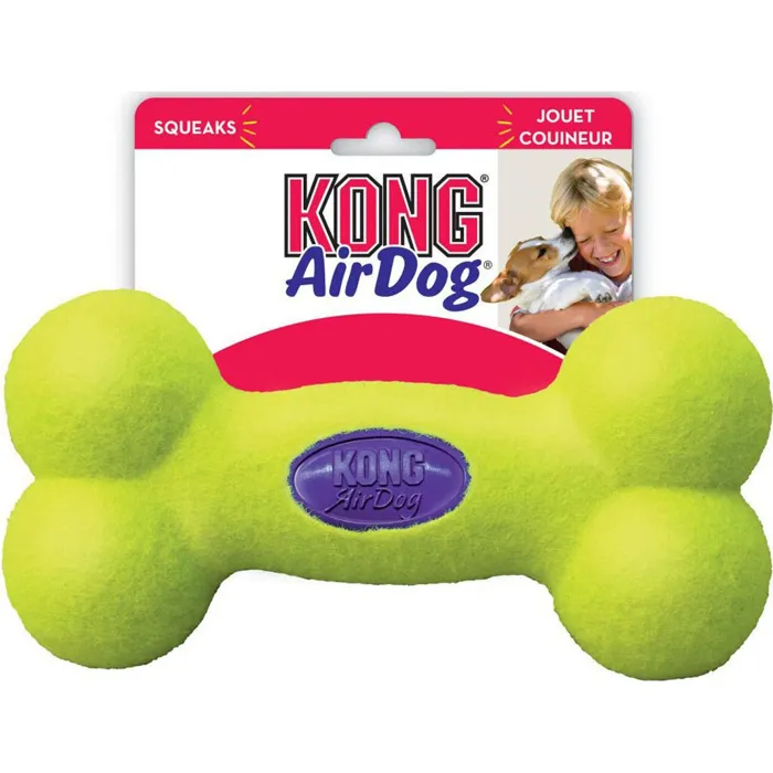 Air Kong Squeaker Bone Medium Yellow