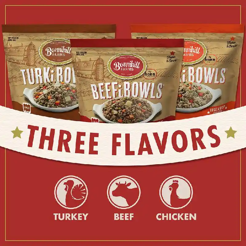 Fromm Bonnihill Dog Frozen Beefibowls 16-oz Roll