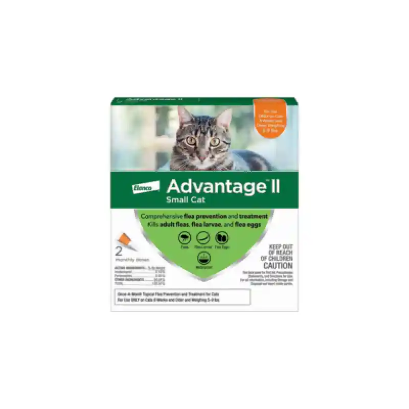 Advantage Ii Small Cat 5-9# Orange 2 Pk