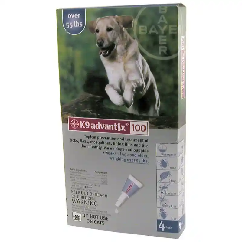K9 Advantix Ii Dog Extra Large 55 Lbs. 4 Pack