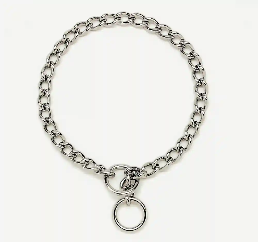 Chain Training Dog Collar - Chrome 1.5 Mm X 12"