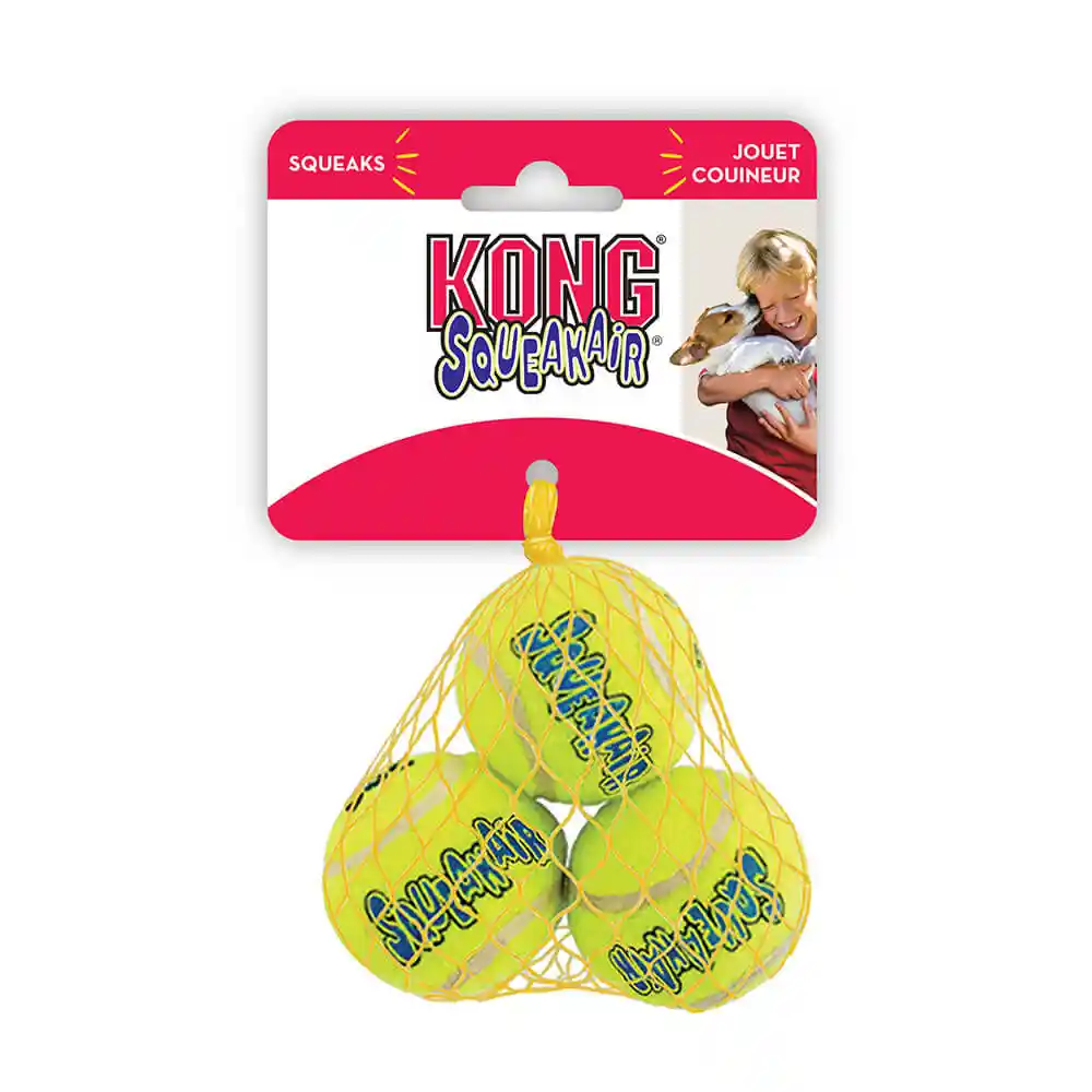 Kong Dog Air Squeaker Ball X-small 3 Pack