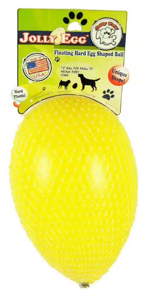 Jolly Pets Jolly Ball Egg Yellow 8"