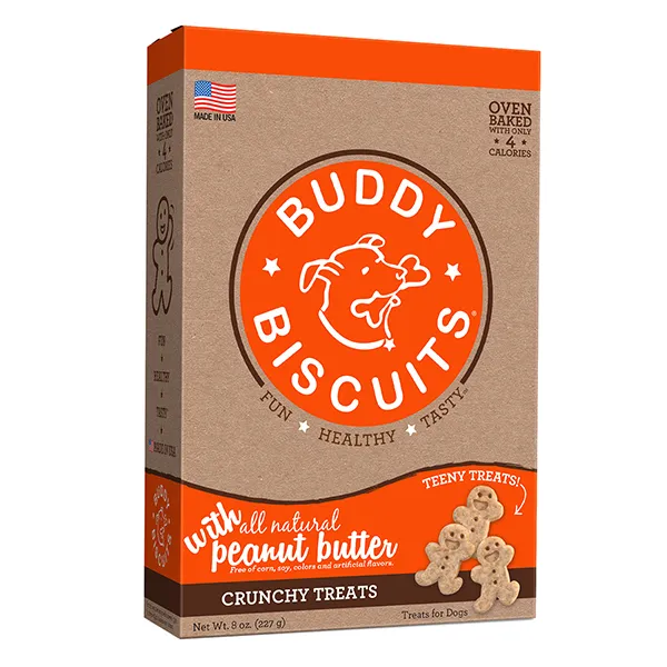 Buddy Bisc Oven Baked Teeny Trt Pb Dog Trt 8-oz