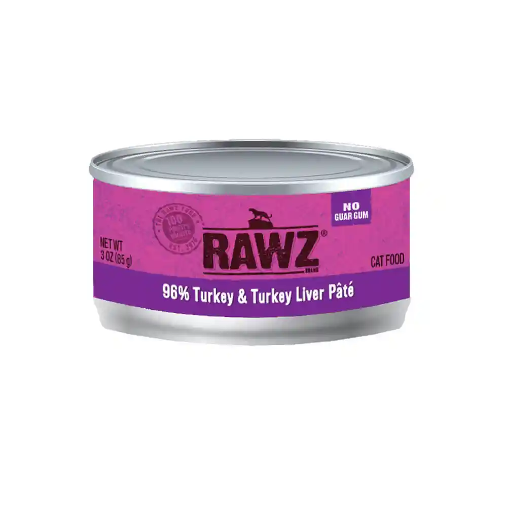 Rawz Cat Can Gf Pate' Turkey/ Turkey Liver 3oz