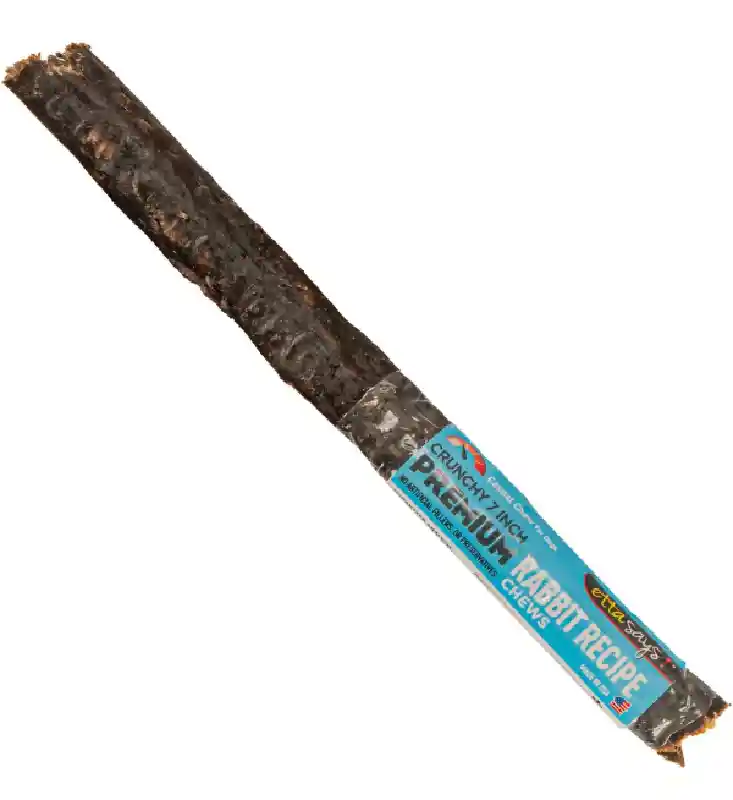 Etta Says Dog Crunchy Rabbit Chew 7 Inch