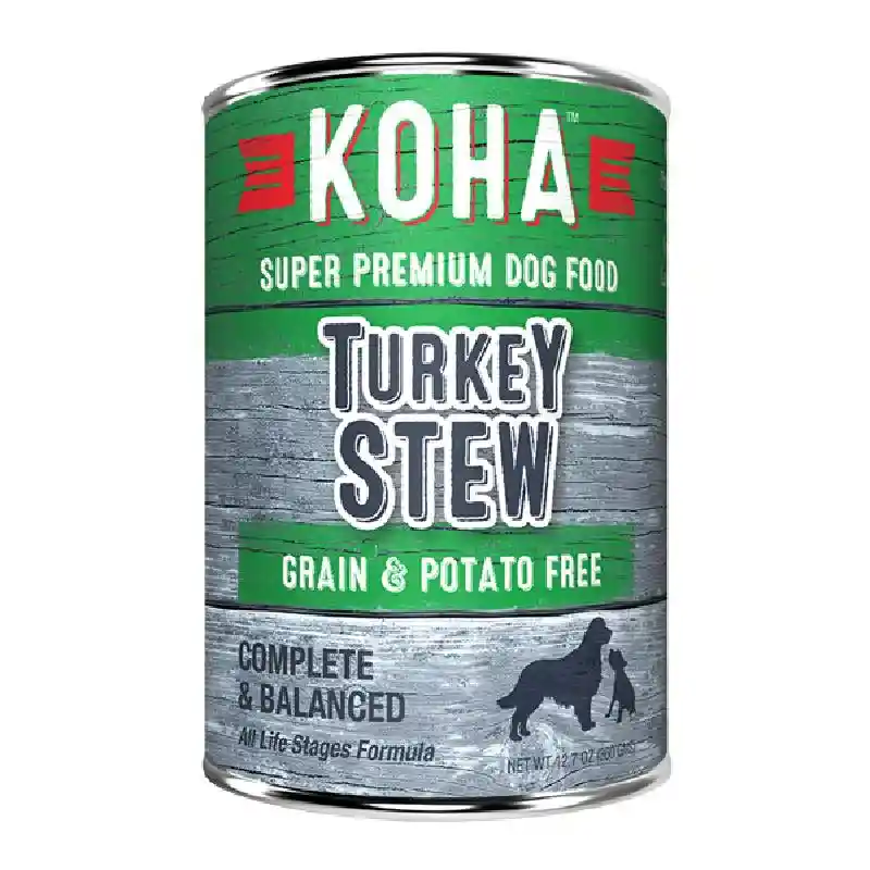 Koha Canned Dog Food Turkey Stew 12.7-oz