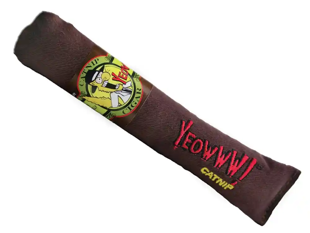 Yeowww! Cat Catnip Cigar Brown Toy 7"