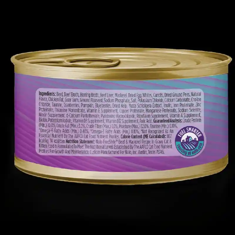 Nulo Freestyle Cat Can Minced Beef & Mackerel 3oz
