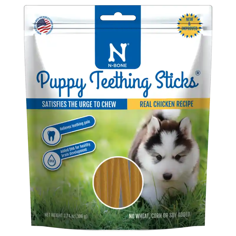 N-bone Puppy Teething Sticks Chicken 3.74-oz