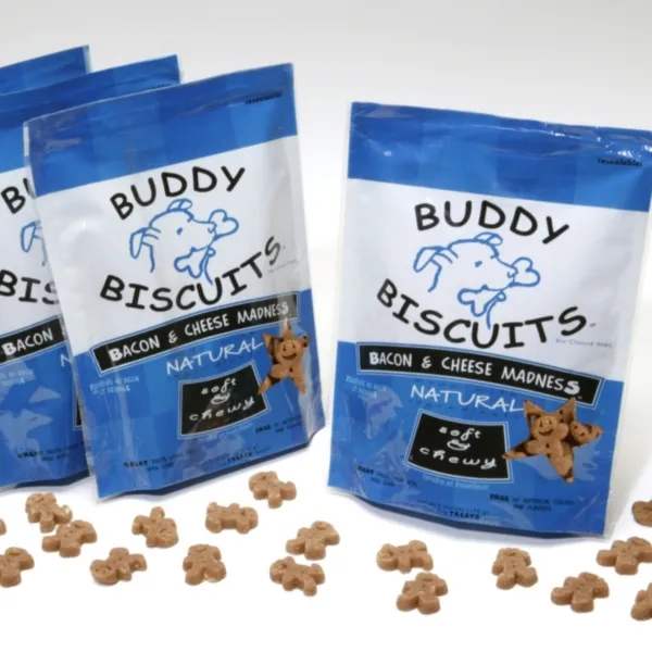 Buddy Bisc Soft & Chewy Bcn & Chs Dog Trt 6-oz