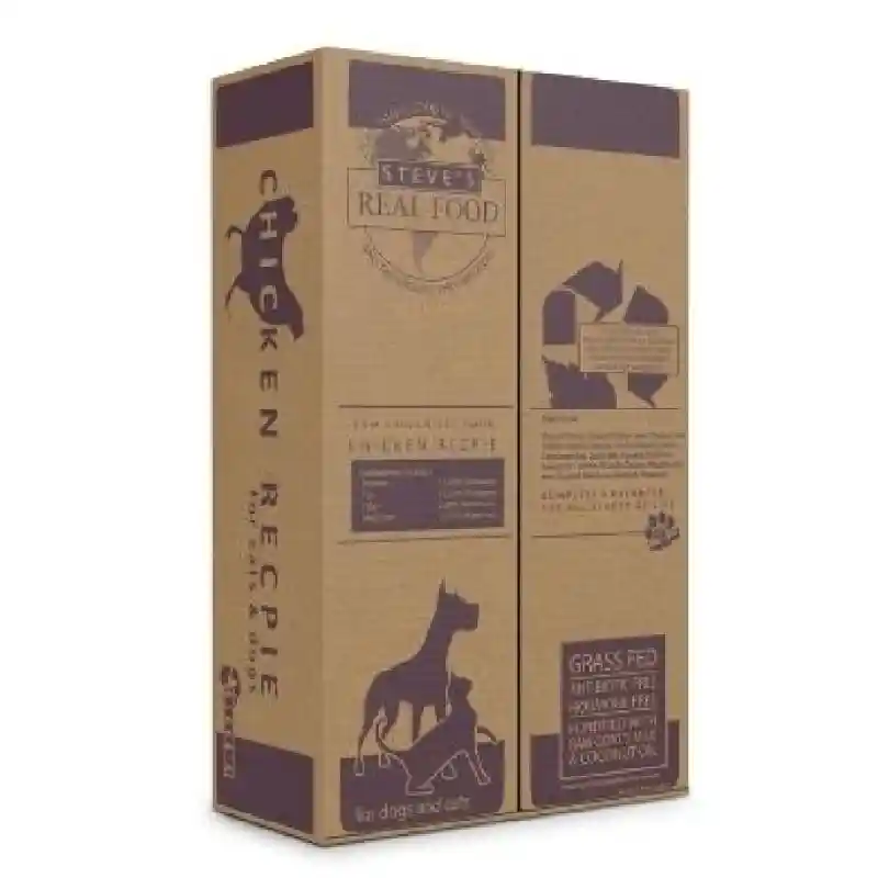 Steve's Dog Raw Frzn Barf Chicken Patties 13.5-lb