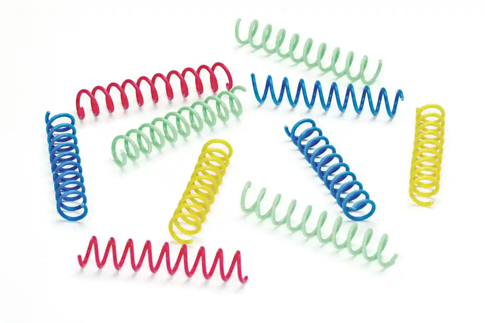Spot Colorful Thin Springs For Cats 10 Pack