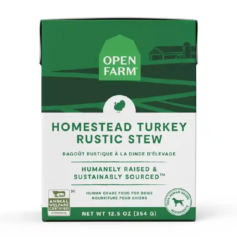 Open Farm Homestead Turkey Rustic Stew 12.5 oz front