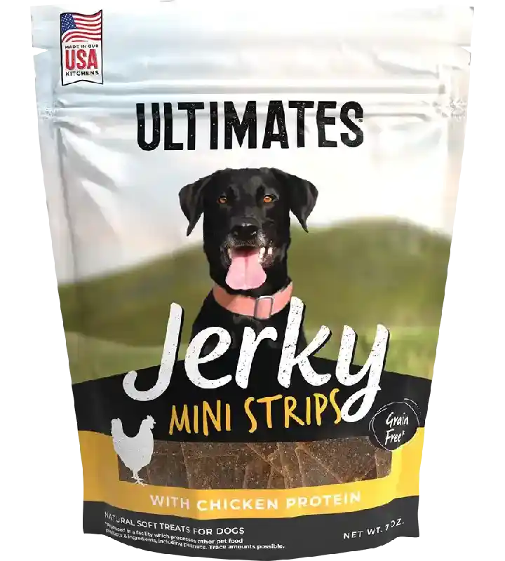 Ultimates Jerky Mini Strips Chicken 7oz