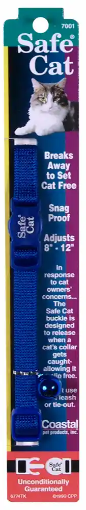 Adjustable Snag Proof Breakaway Collar - Blue 3/8"