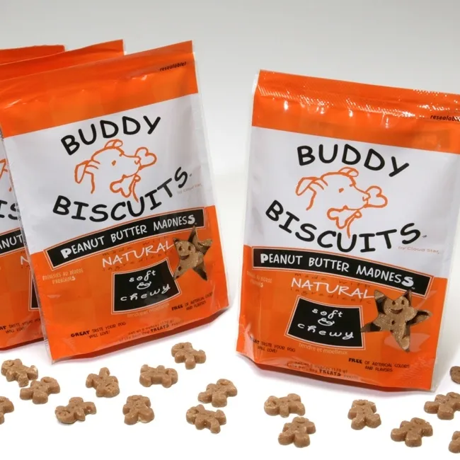 Buddy Bisc Soft & Chewy Bcn & Chs Dog Trt 6-oz