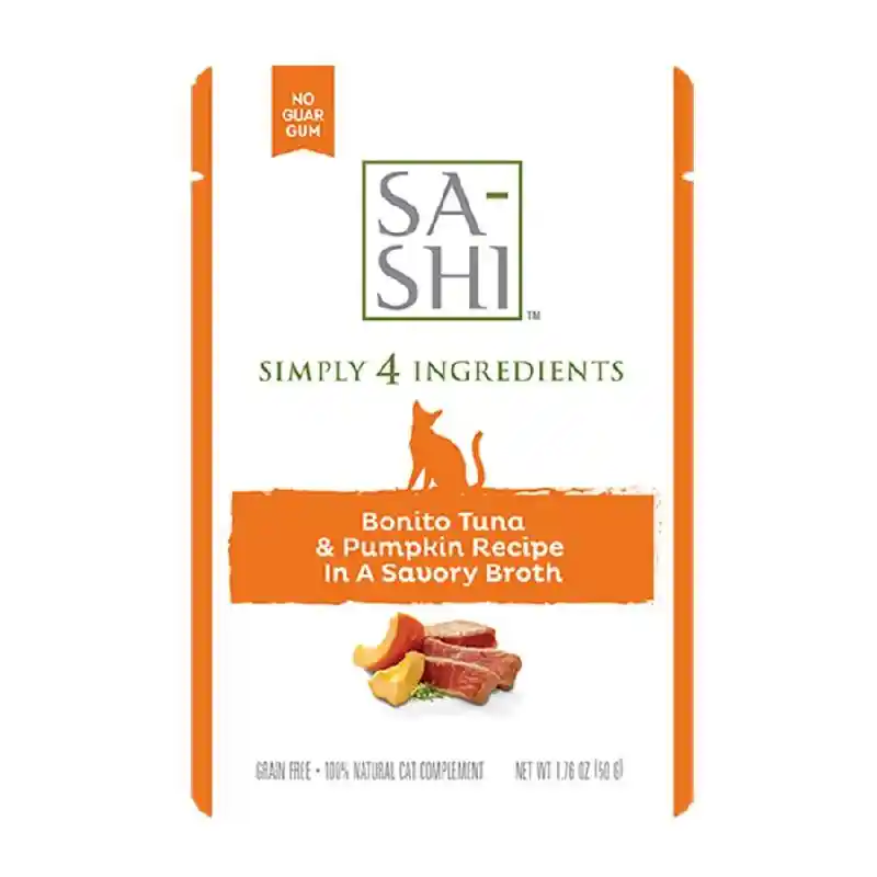 Rawz Sa-shi Bonito Tuna & Pumpkin In A Savory Broth Pouch Cat 6/8/1.76 Oz