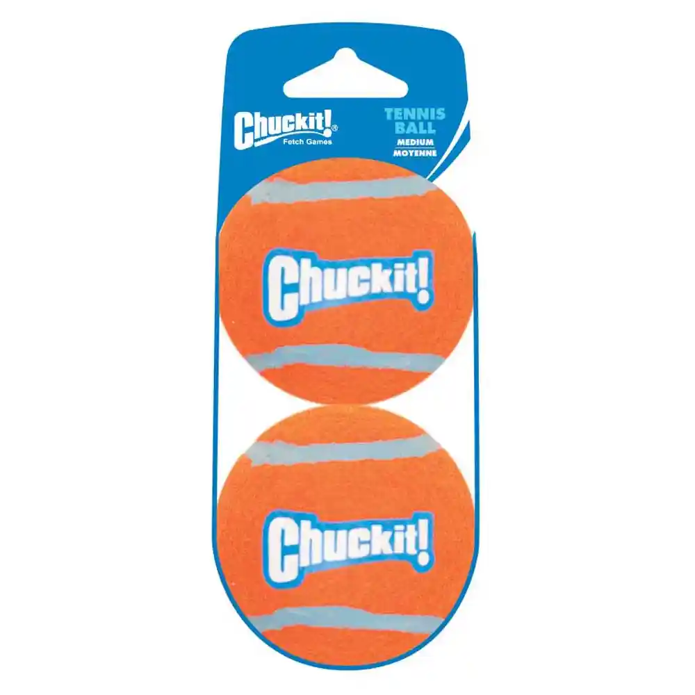 Chuckit Tennis Ball Med 2pk
