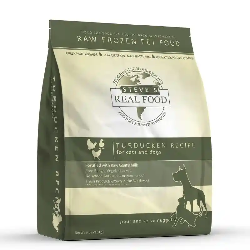 Steve's Dog Raw Frzn Turducken Nuggets 5-lb