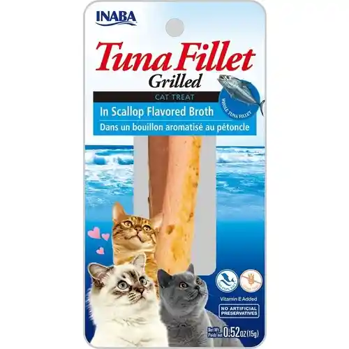 Inaba Cat Grill Fillet Tuna Scallop Broth 0.5 Oz