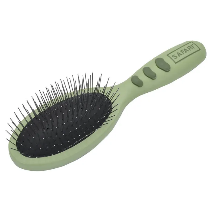Safari Wire Pin Brush With Plastic Handle Small