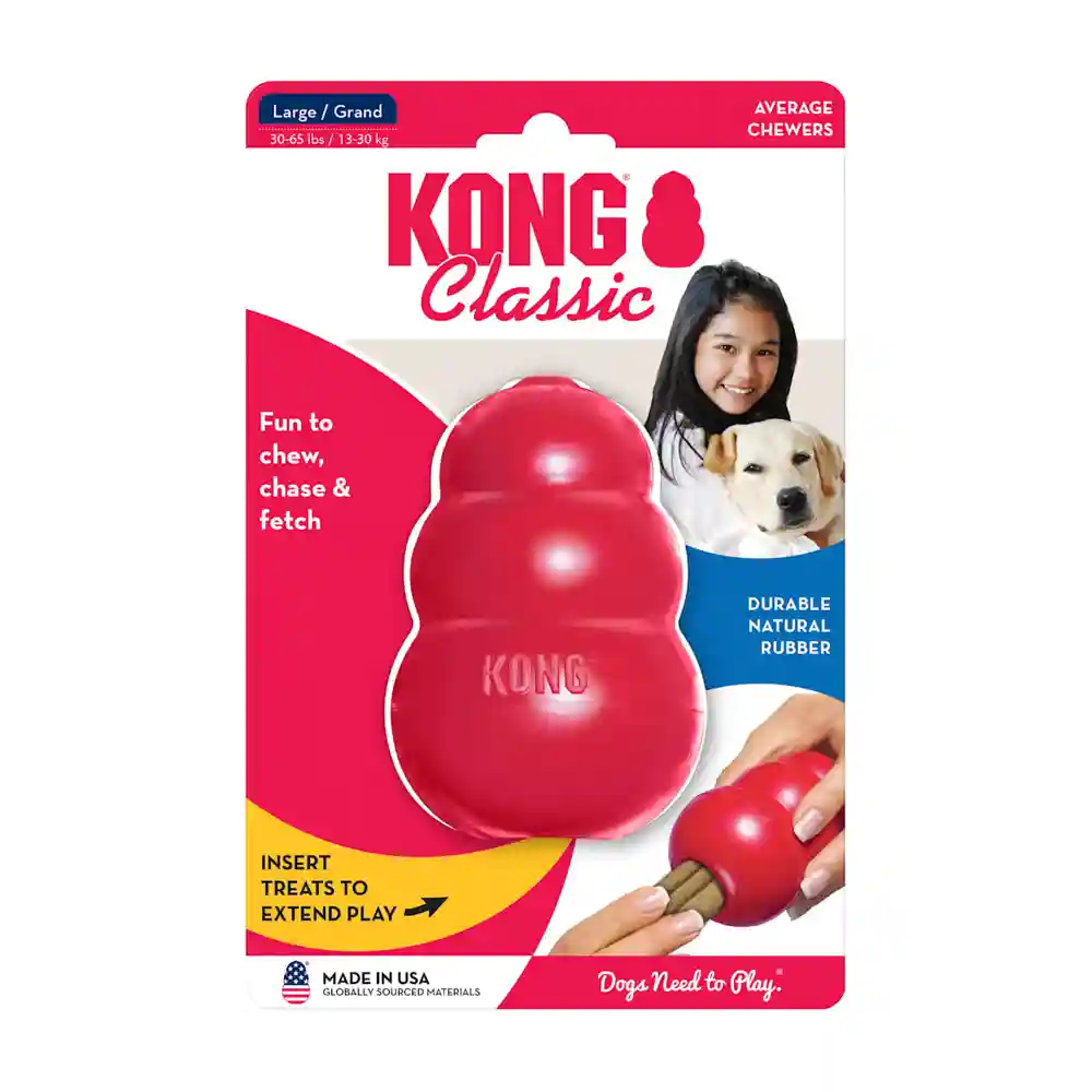 Kong Dog Toy Classic Red Large