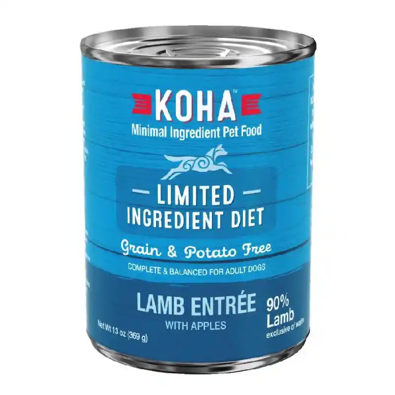 Koha Lamb Entrée W/ Apples Wet Dog Food 13-oz