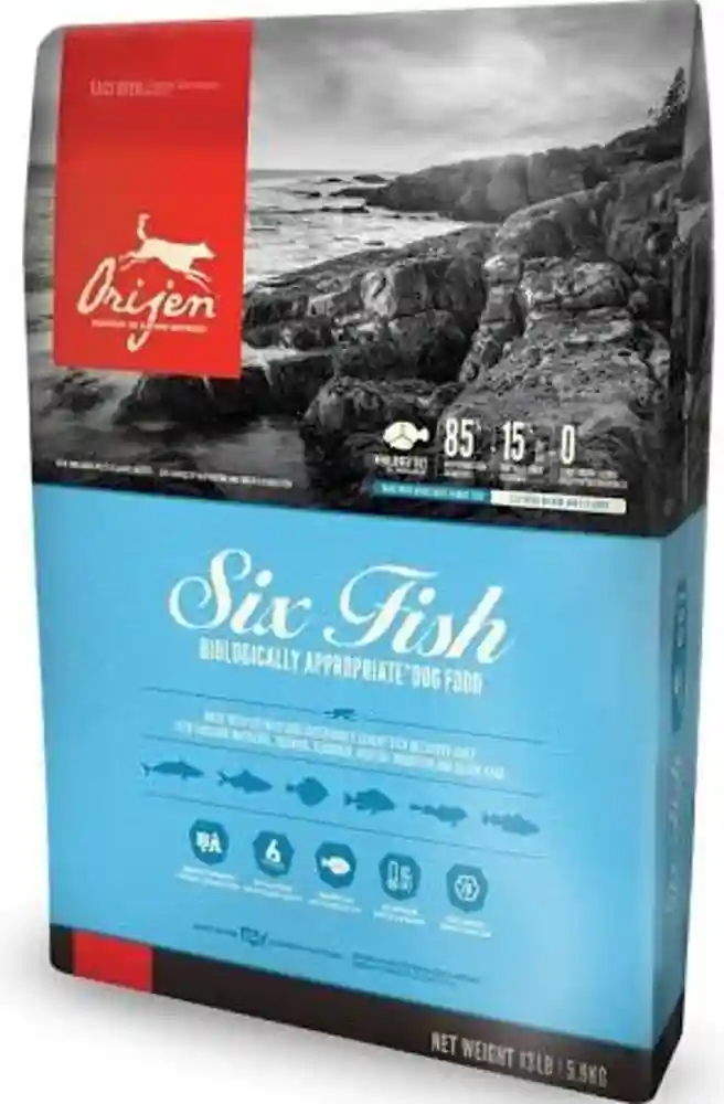Dry Dog Food, Six Fish, Grain Free 4.5-lb