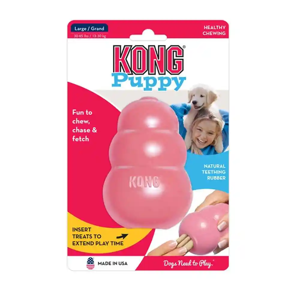 Kong Puppy Toy Classic Large Assorted Colors