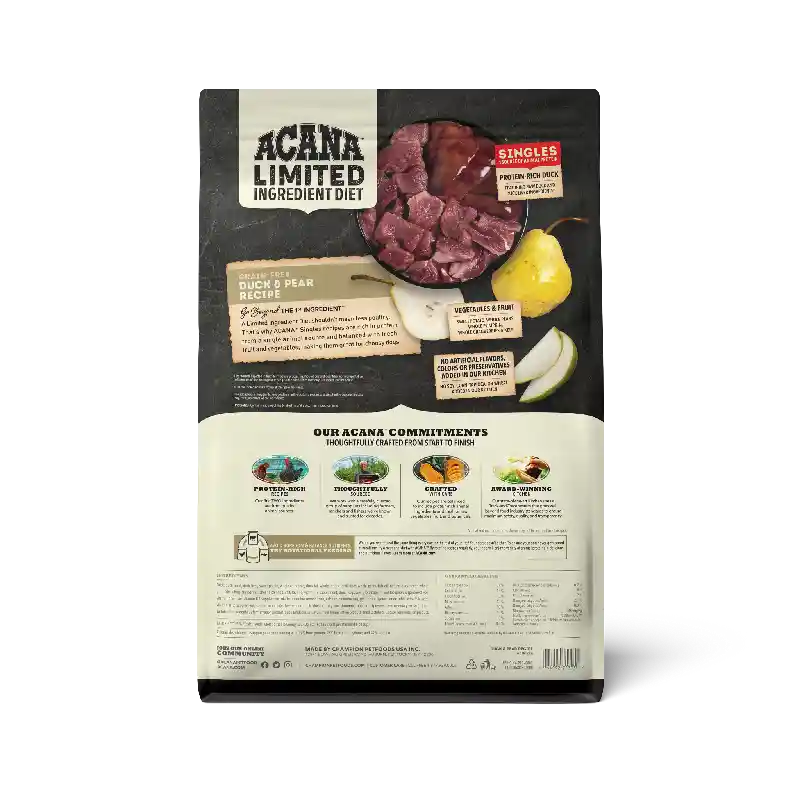 Acana Singles Duck/pear Grain-free 4.5-lb