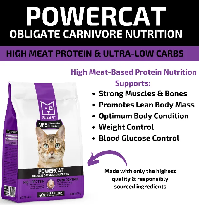 Squarepet Vfs Powercat Trky & Chkn Feline 4.4-lb