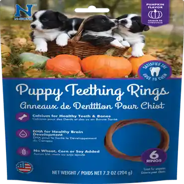 Puppy Teething Rings - Pumpkin Flavor 6ct