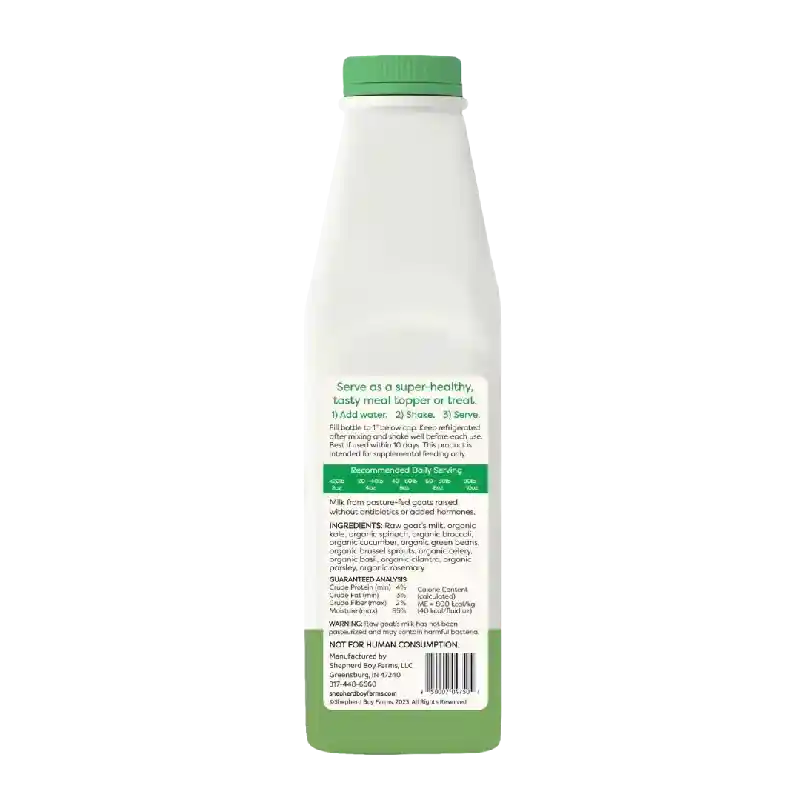 Shepherd Boy Fd Raw Goats Milk Green Blend 1-oz