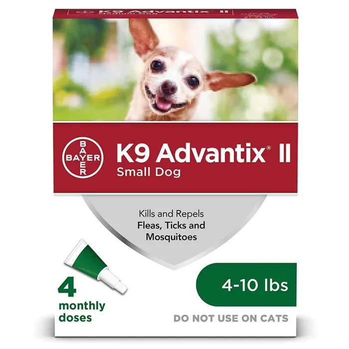 K9 Advantix Ii Small Dog 4-10 Lbs. 4 Pack