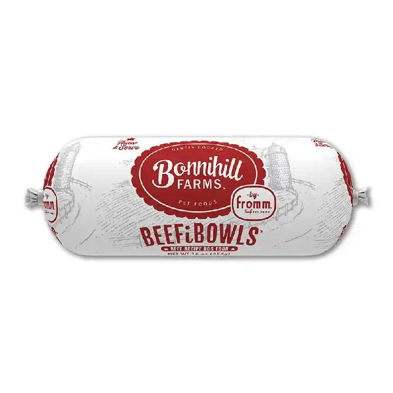 Fromm Bonnihill Dog Frozen Beefibowls 16-oz Roll