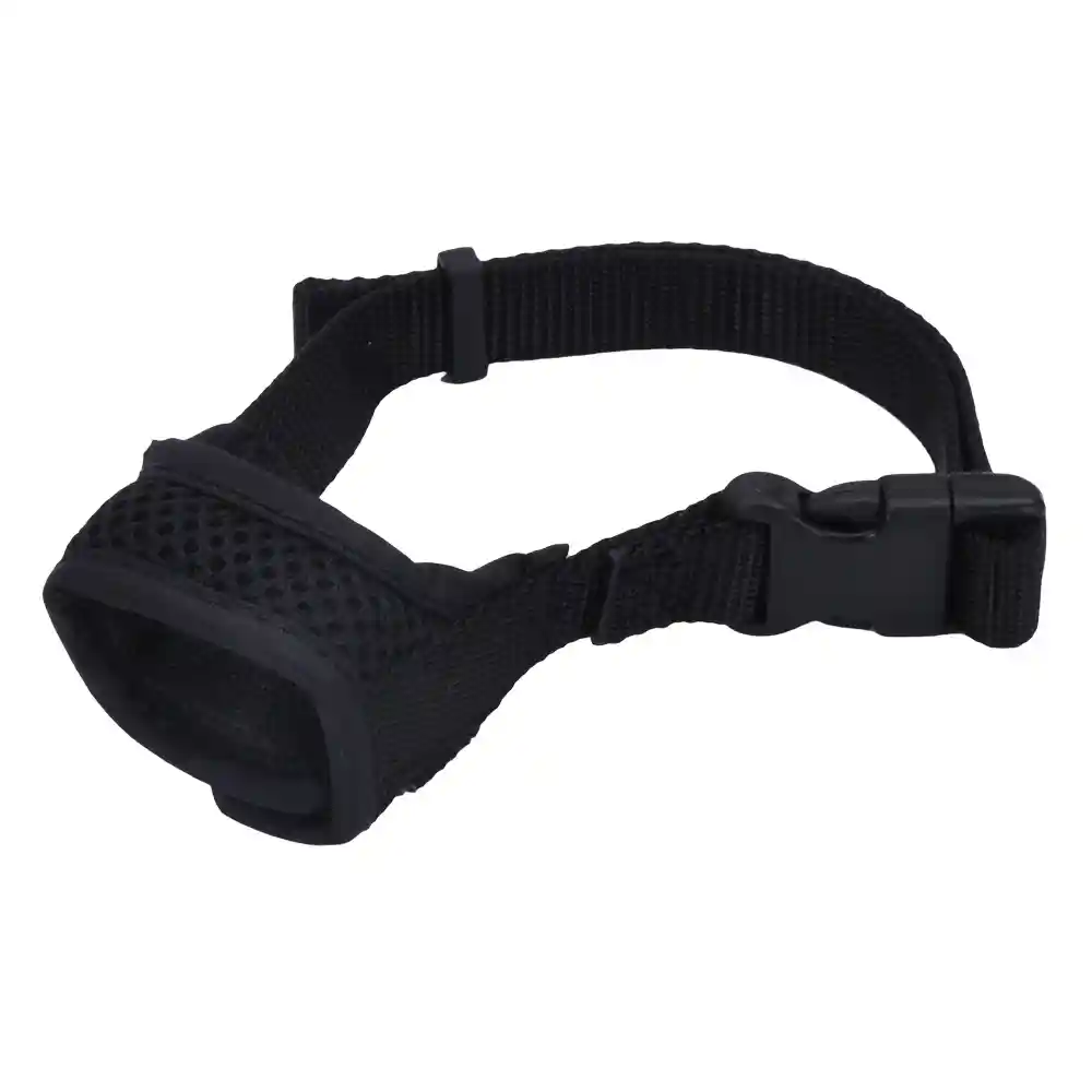 Adjustable Comfort Dog Muzzle - Black 3"-3.75"