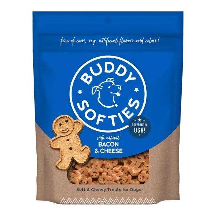 Buddy Bisc Soft & Chewy Bcn & Chs Dog Trt 6-oz