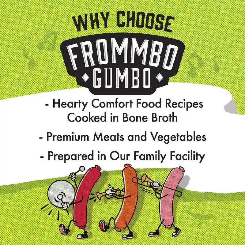 Fromm Dog Can Frommbo Gumbo Stew Pork Sausage 12.5