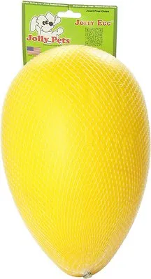 Jolly Pets Jolly Egg Dog Toy, Yellow, 12-in