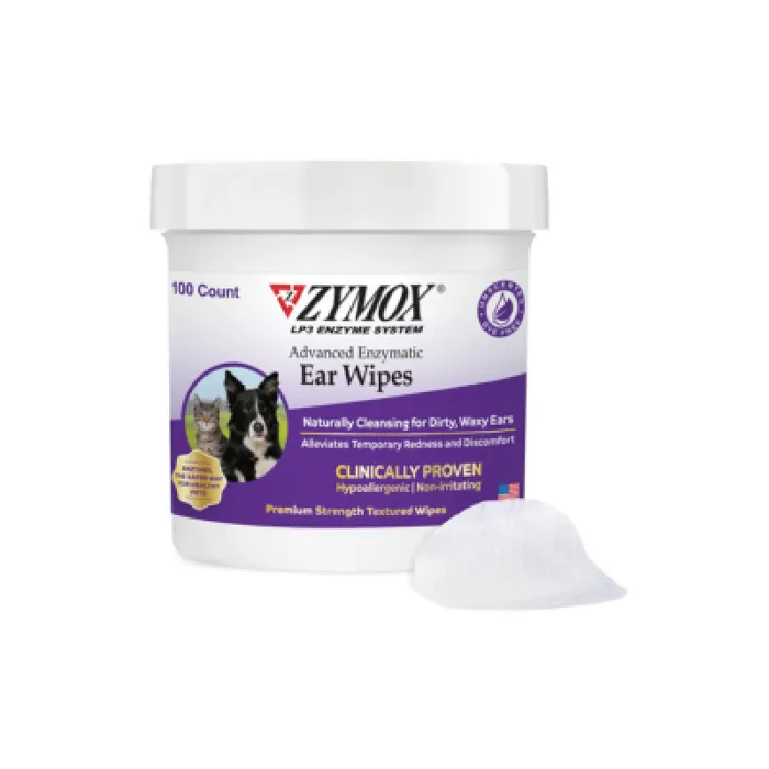 Zymox Advanced Enzymatic Ear Wipes 100-ct