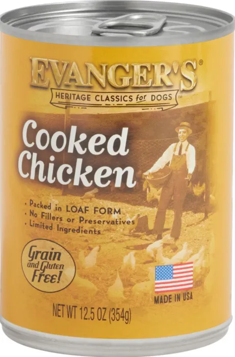 Evanger's Heritage Classic Cooked Chicken 12.5-ounce can front