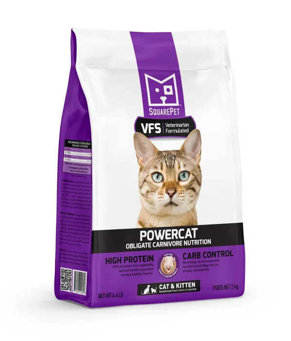 Squarepet Vfs Powercat Trky & Chkn Feline 4.4-lb