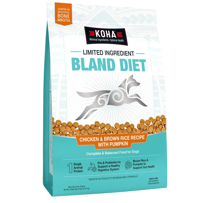 Koha Dog Lid Bland Diet Chicken Brown Rice 20-lb