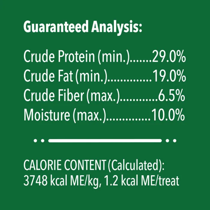 Greenies Feline Smartbites Hairball Control tuna guaranteed analysis