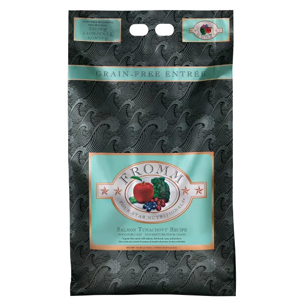 Fromm Four-star Nutritionals Salmon Tunachovy Recipe Dry Cat Food 10-lb