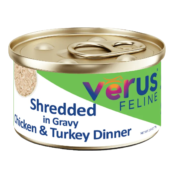 VēRUS Feline Chicken & Turkey Dinner 2.8oz can front