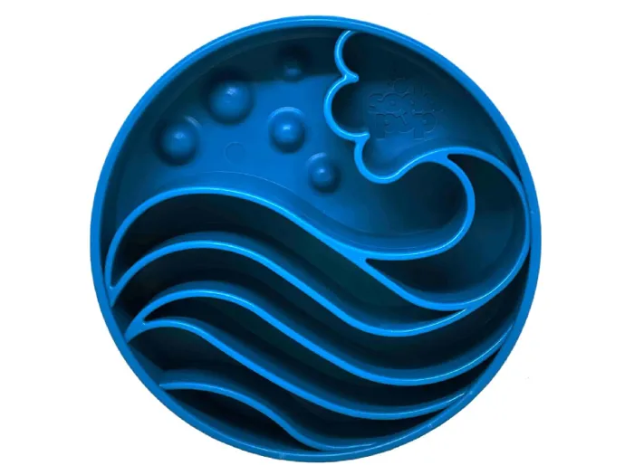 Sodapup Blue Wave Slow Feeder Bowl