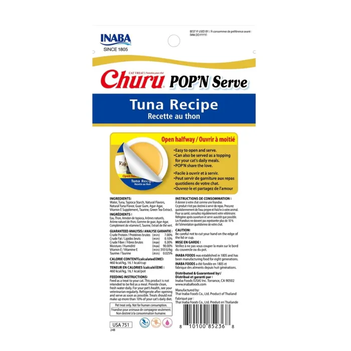 Inaba Churu Pop N Serve Tuna 1.2-oz 2-pk